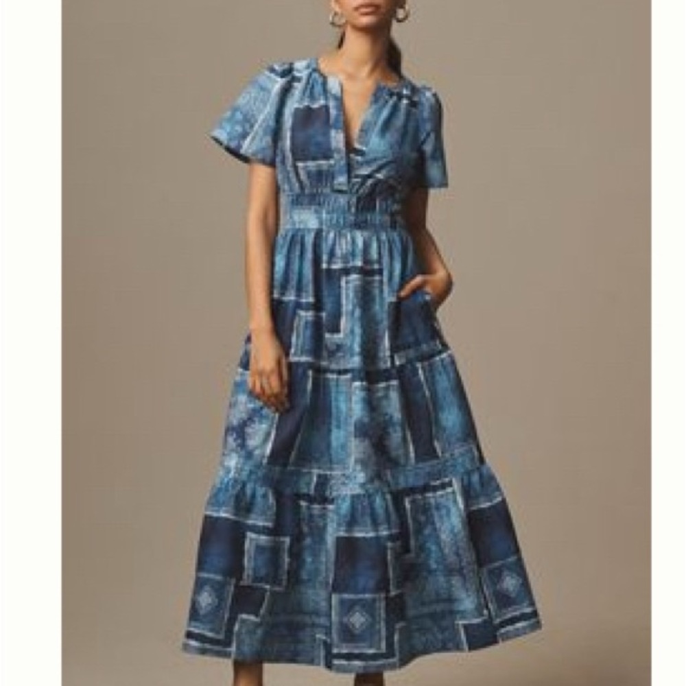 Anthropologie Somerset Maxi Dress NWT XL